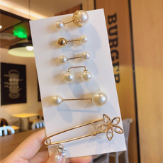 여성 셀프 허리 수선 브로치 핀 사이즈 조절 옷핀 4종, D, 1세트