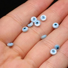 나자르 참 팬던트 4Pcs 자연 바다 쉘 블루 그리스 눈 악마의 DIY 쥬얼리에 대 한 진주 구슬 매력의 어머니 목걸이 팔찌 액세서리 만들기