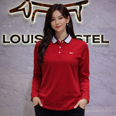 루이까스텔 [26년 봄여름 신상품 최저가] 여성 10컬러 엠보원단 COOL카라티셔츠 7/LO/TS/303/BCR