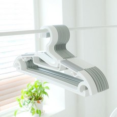 가쯔 프리미엄 멀티 논슬립 옷걸이 20개, 화이트