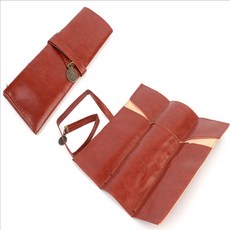 얼루어픽 가죽 롤필통 파우치필통 펜케이스 가죽두루마리필통