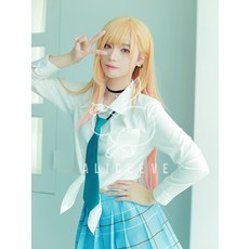 비스크돌 키타가와 마린 코스프레 가발 그 비스크 돌은 사랑을 한다 캐릭터 가발