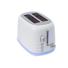 2구 토스터기 멀티 토스트 기능 식빵 청소 쉬운, 화이트 (110v 미국 대만 일본 캐나다) A, 기본 색상