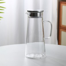 微光輕奢玻璃冷水壺, 透明色1800ml冷水壺 高款, 1套, 1800ml
