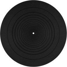 12인치 턴테이블 매트 실리콘 블랙 레코드 플레이어 정전기 방지 LP 미끄럼 모든 바이닐 플레이어에 적합한 가정용 교체 액세서리 USA