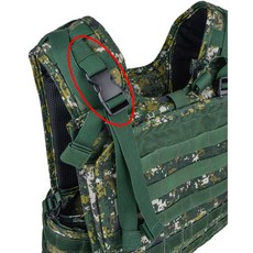 EDC戰術配件 背心肩帶織帶固定扣 背心預備綁帶 制式戰術背心配件 雙肩固定扣, 1個