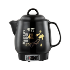 東日家電 6L養生壺 中藥壺 陶瓷慢燉鍋 電煮壺 花茶壺 電熱水壺 快煮壺 煲藥壺, 黑色6L