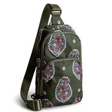 베라 브레들리 여성용 립스톱 Lorman 슬링 백팩 백 코이 오렌지