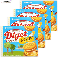 다이제샌드 우도땅콩맛 (입) x4, 392g, 1개