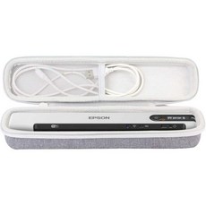 엡손 ES-50 / ES-60W RR-60 DS-70 RR-70W 문서 스캐너용 co2CERA 하드 캐리 케이스 - 손잡이 및 액세서리용 메쉬 포켓이 있는 내구성 여행용 보관함(블, Grey
