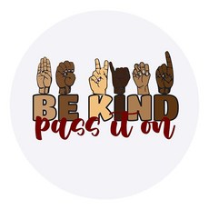 Be Kind Pass it On 스티커 자석 데칼 냉장고 자동차 장식 확산 친절함 영감 14.4cm, Be Kind Pass it On 스티커 자석 데칼,