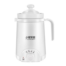 美規110V陶瓷養生杯辦公室電熱燉杯便攜式加熱水杯迷你陶瓷煮粥杯, 白色:默認