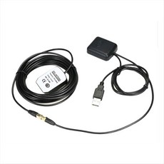 GPS 안테나 네비게이터 신호 앰프 완전한 수신기 + 송신기 부스터 세트 자동차 내비게이션 시스템, 검은색