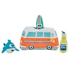 Outward Hound 강아지 장난감 퍼즐 하이드 라마 플러시, 서핑 밴