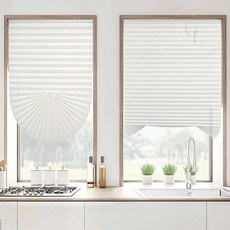 SSZ 무타공 셀프 재단 접착식 블라인드 90x240cm (일반형 화이트)