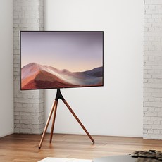 Brateck北弧 電視架 實木櫸木北歐風落地架 45-70吋 莫里森FS600, 1個, 莫里森“ 適配45-65吋"-3腳