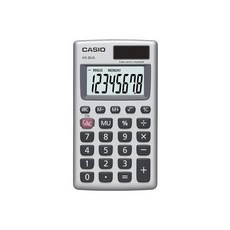 Casio 솔라 충전 기본 계산기 (HS-8VA), 1 Count (Pack of 1)