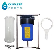 缺貨【清淨淨水店】10吋大胖不鏽鋼腳架型全戶過濾器搭配濾博士濾心/水塔過濾器/全戶過濾只要2050元。, 1個, 無加購