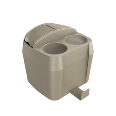 셀렉트템 차량용 멀티 수납함 컵홀더 레이 RAY 21년이전 휴지통 쓰레기통 호환, 1개, 베이지