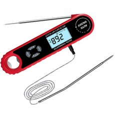 고정밀 요리 LCD 온도계 듀얼 프로브 설계 여러 재료에 대한 실시간 온도 모니터링과 호환 가능, One piece