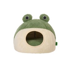 青蛙造型深度睡眠立體窩 寵物睡窩 安心好眠, 綠色, 1個