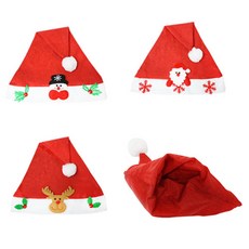 크리스마스 산타 모자 3개 세트 파티 모자 크리스마스 답례품, 1개