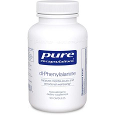 Pure Encapsulations DL-苯丙氨酸膳食膠囊, 1個, 90 件