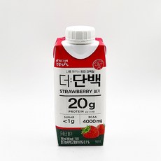 빙그레 더단백 드링크 딸기, 250ml, 6개