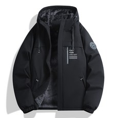 加絨加厚保暖外套 刷毛防風防水登山滑雪連帽夾克