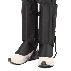 登山防蛇咬護腿套 防刮刺耐磨徒步護具 加厚耐磨, 黑色