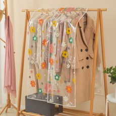 대용량 세트 의류 먼지 커버 웨딩 원 보관 두꺼운 보호 걸이식 정리함, 60x120cm