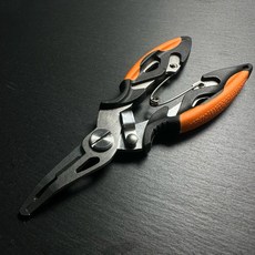 【ZOOM】不鏽鋼路亞鉗 止滑手柄 釣魚用路亞鉗 三合一功能, 橘色, 1個