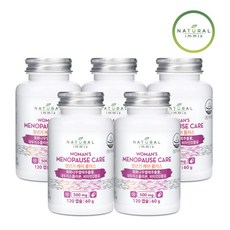 [내추럴이믹스] 갱년기 케어 플러스 500mg (2개월분) 대두 이소플라본 식물성 에스트로겐 갱년기 영양제, 120정, 5개