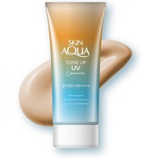스킨아쿠아(SKIN AQUA) 스킨 아쿠아 톤 업 UV 에센스 선스크린 라벤더 80g (2.8oz) (투명도 향상 색상 조절 자외선 차단제 SPF50+ PA++++ 파운데이션, 라떼 베이지