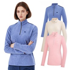 콜핑 2104TK467W 기모 본딩 멜란지 여자 겨울 등산 집업 티셔츠