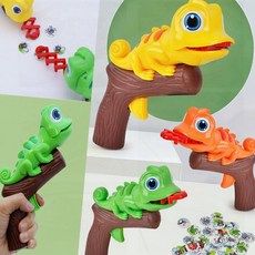 파리잡기 자석완구 카멜레온 장난감 사격 어린이 놀이, yuna  그린, 1개