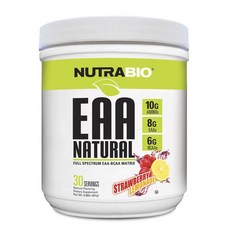 NUTRABIO EAA增肌補充保健粉 草莓檸檬汽水口味, 401克, 1個