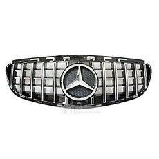 ADT.車材.車材 賓士 W212 14-17 小改款 GT版 水箱罩 中網 銀色, 1個