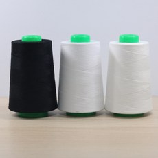 실과함께 60수3합 4000M 블랙/화이트/순색(광목) 일반 재봉사 재봉실 미싱실 바느질실, 0. 블랙, 4000, 블랙, 1개