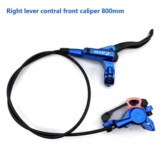 ZOOM HB875 유압 브레이크 세트 MTB 자전거 디스크 앞뒤 800 1400mm 산악 캘리퍼 블랙 레드, 07 Blue Right
