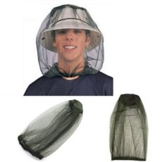 [리치하우스] 얼굴 방충망 모자형 모기장 베개용 모기 Z01006 (WFI7XHC), A그린