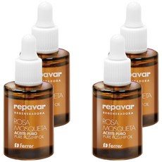 repavar 100%純玫瑰果油, 15ml, 4件