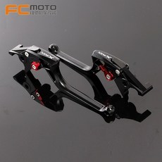 아프릴리아 srgt125 200 핸들 혼 클러치 레버 브레이크, C. 블랙 페어 주차 스위치없이