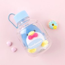 BSC 산리오 보틀 미니 인형 키링 열쇠고리 가방고리 키홀더 가방장식 가꾸 캐릭터인형, 1개, 5. 턱시도샘  보틀키링, 8cm