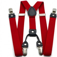 클래식 Y형 멜빵 바지 스트랩 탄성 벨트 클립 남녀공용 서스펜더