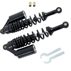 실험실 작업 13.5" 340mm 충격 흡수기 후방 서스펜션 야마하 교체용 혼다 교체용 스즈키 150cc-750cc 더트 바이크 고카트 ATV 모터사이클 쿼드 블랙, 1개