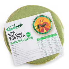 두부와 식이섬유로 만든 글루텐프리 두부또띠아 시금치맛, 2개, 150g