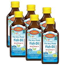칼슨 키즈 리퀴드 피쉬오일 오메가3 800mg 레몬맛 Carlson Kids The Very Finest FishOil, 200ml, 6개