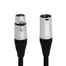 맥라인 국산 XLR MF 캐논 연장 케이블 마이크 앰프 스피커 오디오 연결선 McLine MC-HA16, 1개, 1m