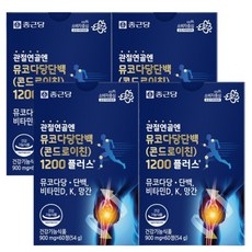 종근당 관절연골엔 뮤코다당단백 콘드로이친1200 플러스 소연골, 60정, 4개